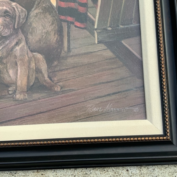 ☀️SALE☀️ Ruane Manning Tranquil Beauty Chocolate lab canvas - Picture 5 of 9